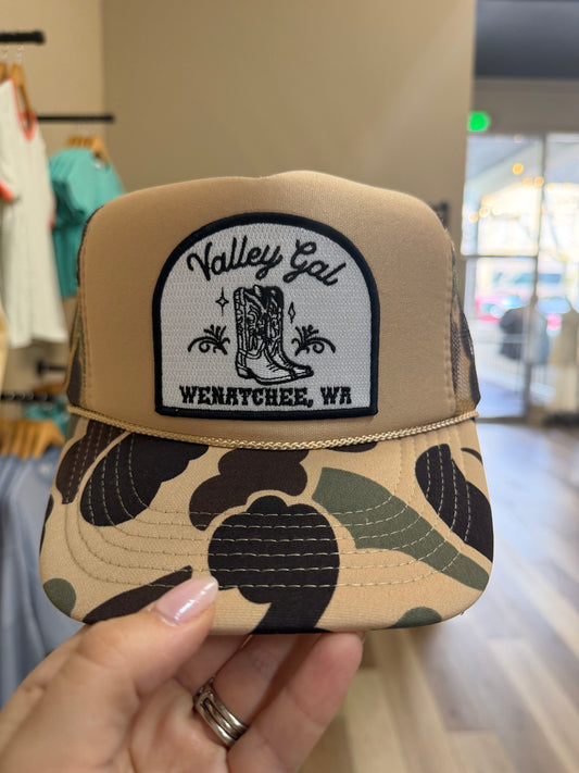 Valley Gal Wenatchee Trucker Tan Camo