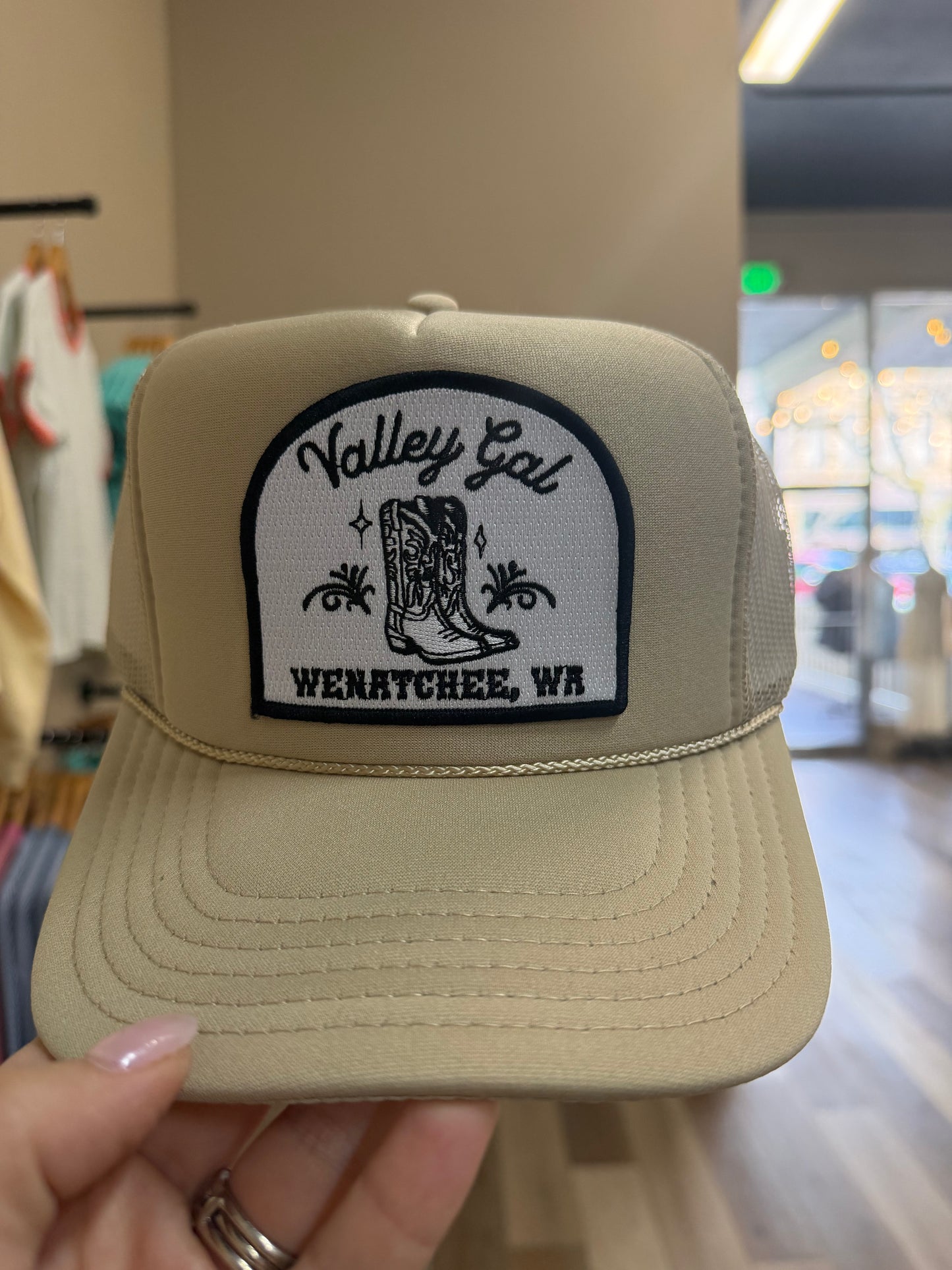 Valley Gal Wenatchee Trucker Hat Tan