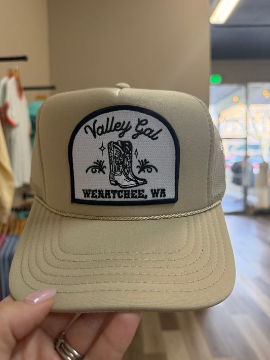 Valley Gal Wenatchee Trucker Hat Tan