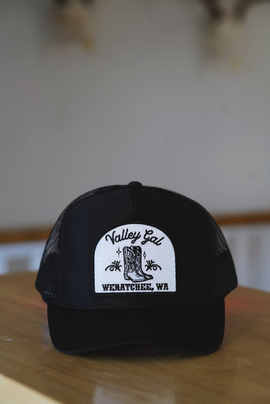 Valley Gal Wenatchee Trucker Hat Black