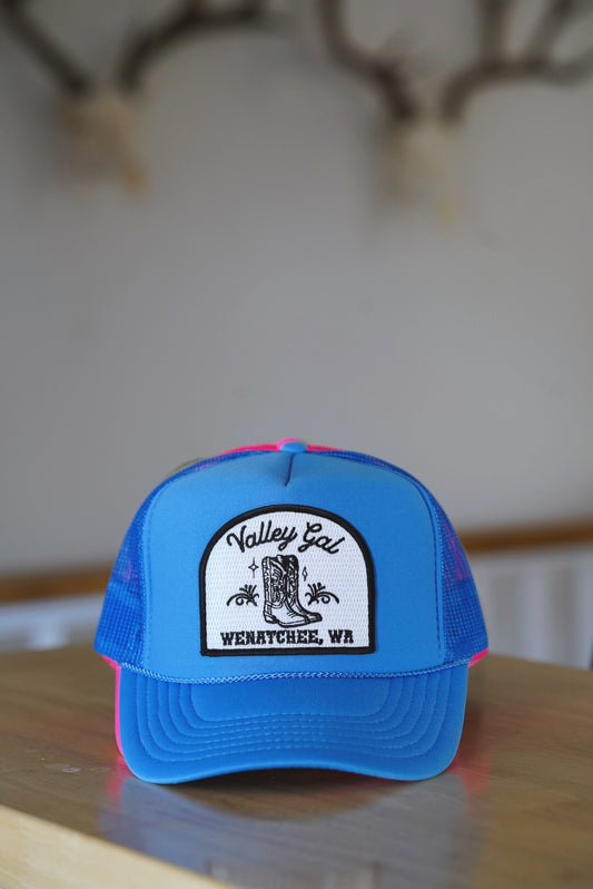 Valley Gal Wenatchee Trucker Hat Blue