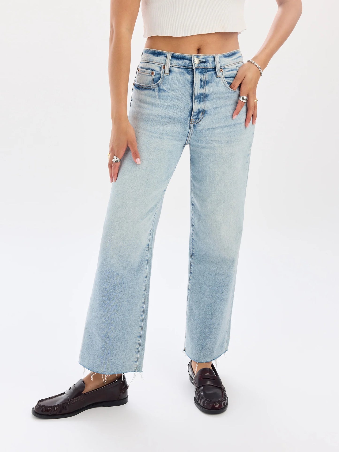 Pleaser High Rise Light Denim