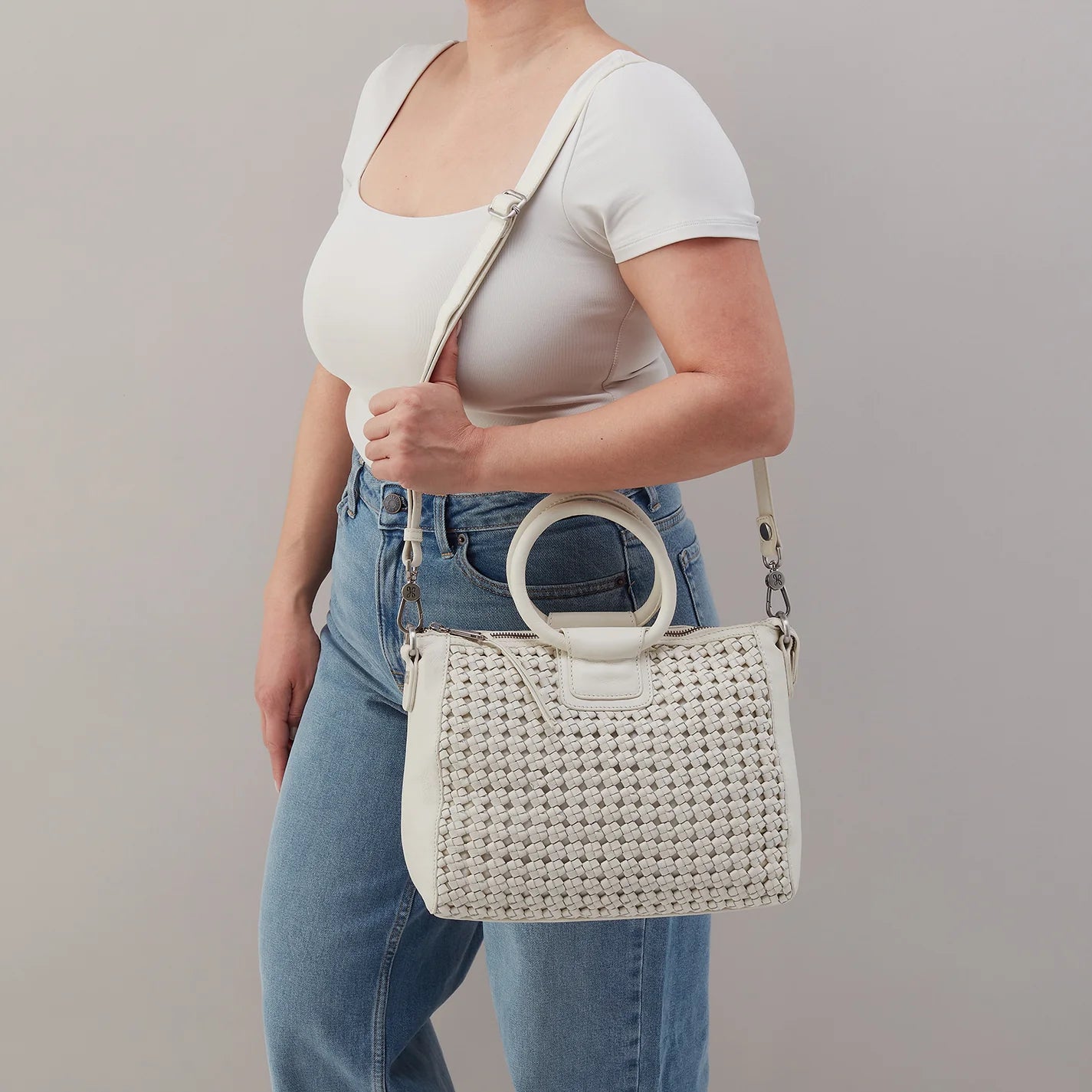 Sheila Medium in Woven Leather
