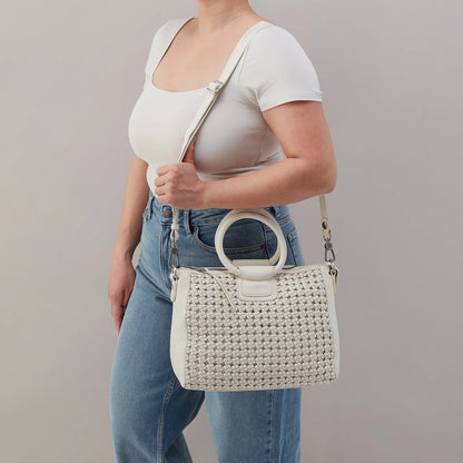 Sheila Medium in Woven Leather