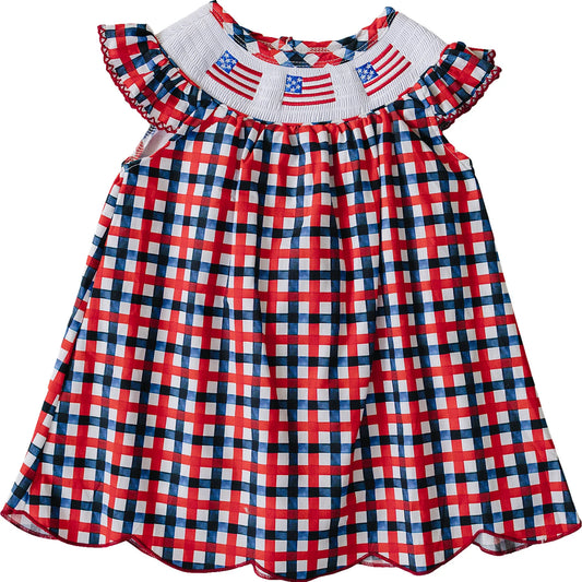 Flag Smocked Flag Dress