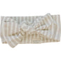 Taupe Stripe Ribbed Bamboo Head Wrap