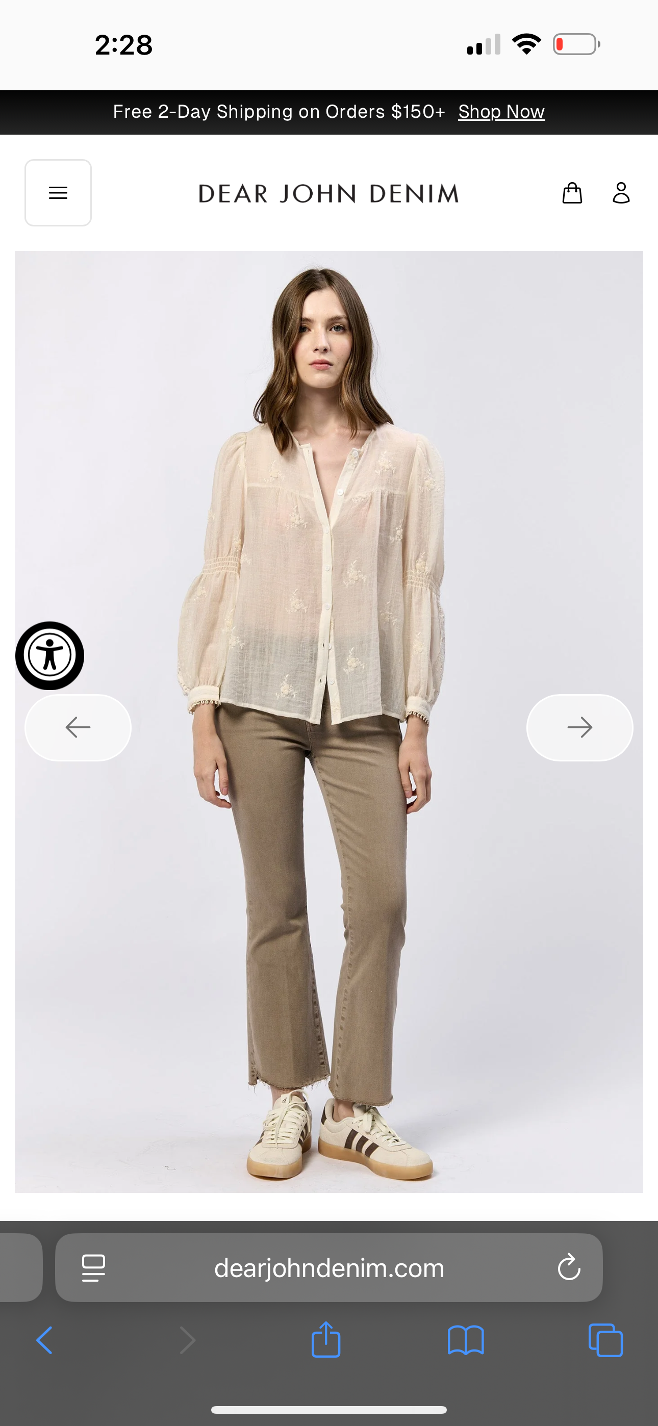 Anna Lisa Cream Blouse