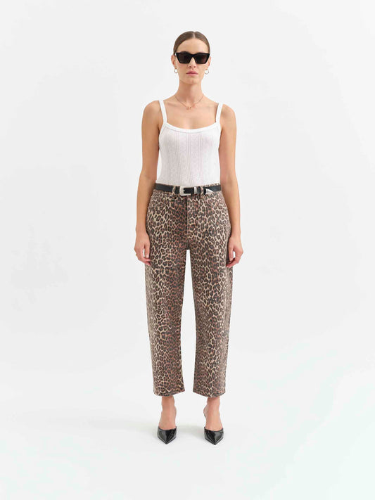 Westward Barrel Leg Jean in Cool Cat