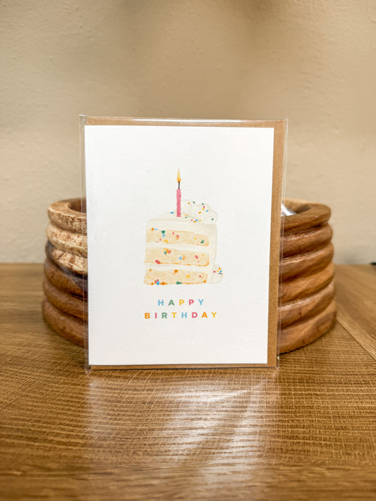 Happy Birthday Cake Card