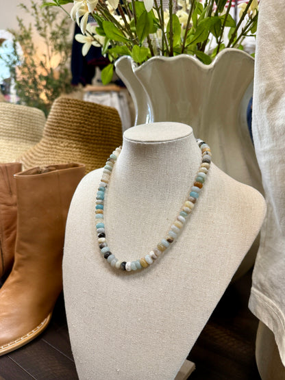 Gray Beaded Necklace