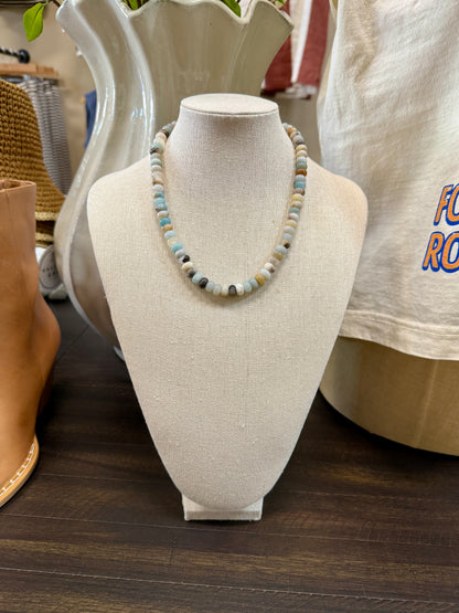 Gray Beaded Necklace