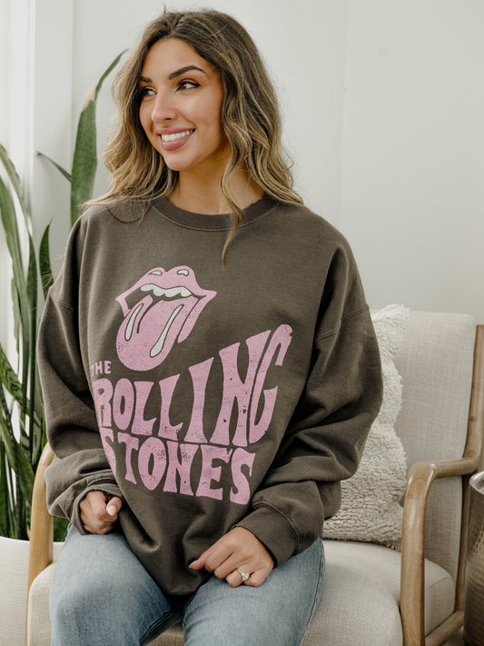 Rolling Stones dazed charcoal graphic sweatshirt