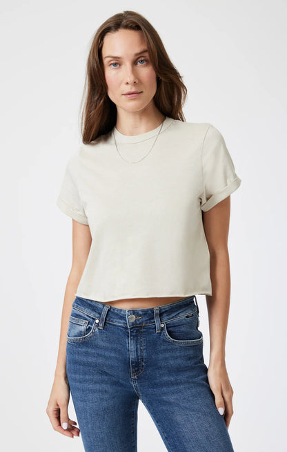 Short sleeve crop T-shirt
