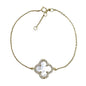 Clover 'Halo" Bracelet: Gold Vermeil