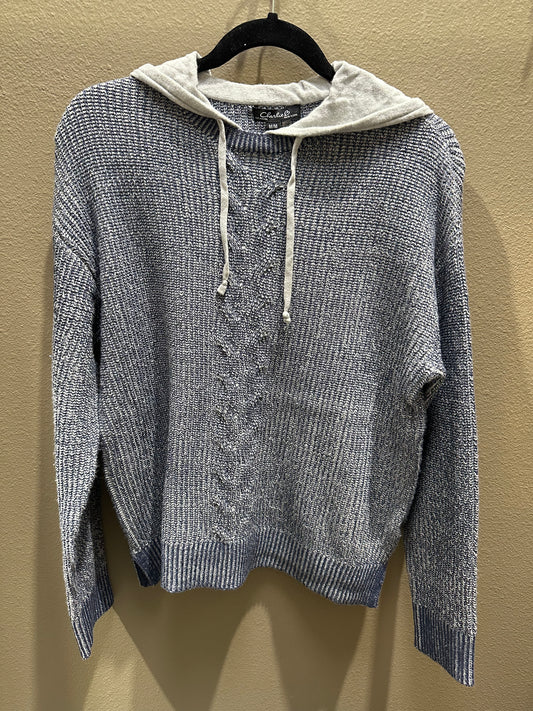 Hoodie Sweater Detail Grey