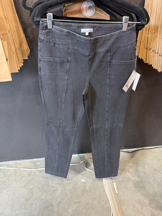 Stonewash Cotton Seamed Pocket Pant