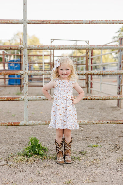 Pony Smocked Dress