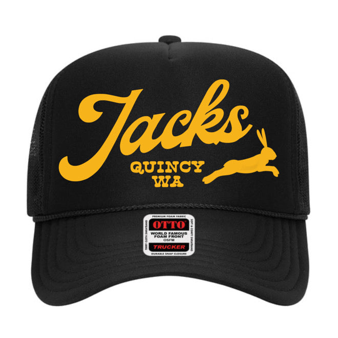 Black + Yellow Quincy Jacks Trucker Hat