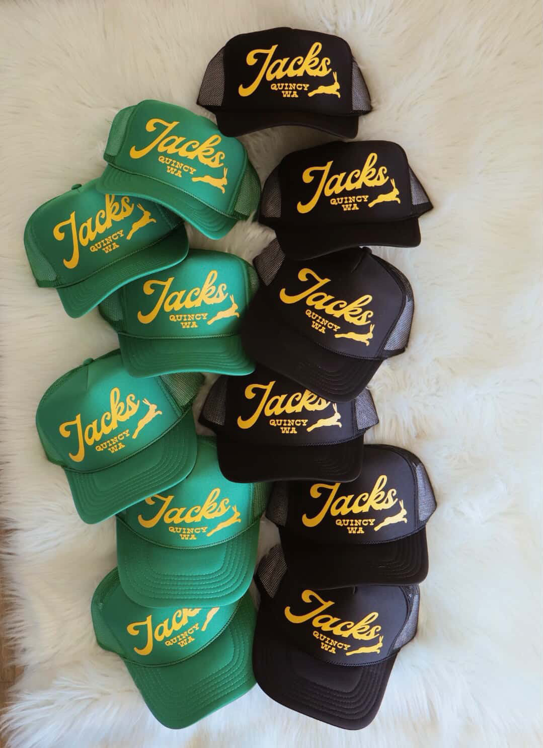 Black + Yellow Quincy Jacks Trucker Hat