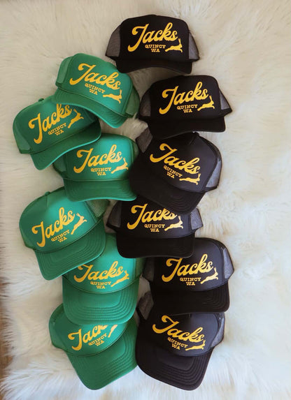 Black + Yellow Quincy Jacks Trucker Hat