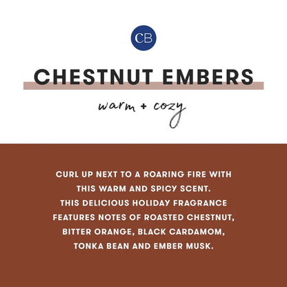 Chestnut Embers Holiday Mercury Sig Candle