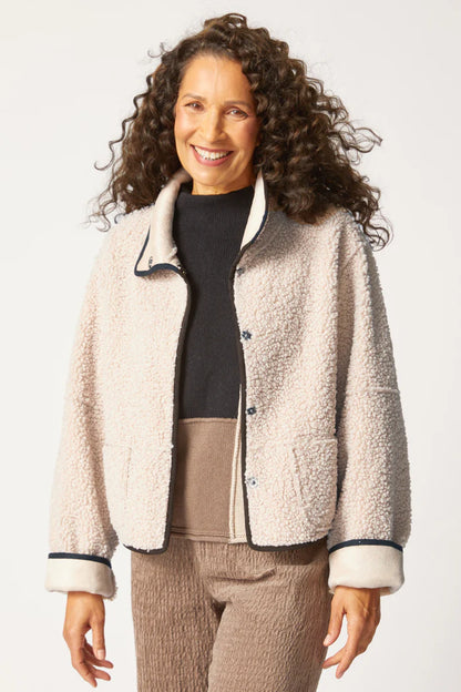 Faux Suede Sherpa Reverisble Jacket