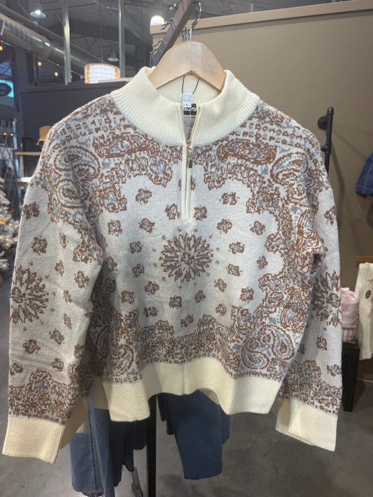 Bandana Sweater Cream