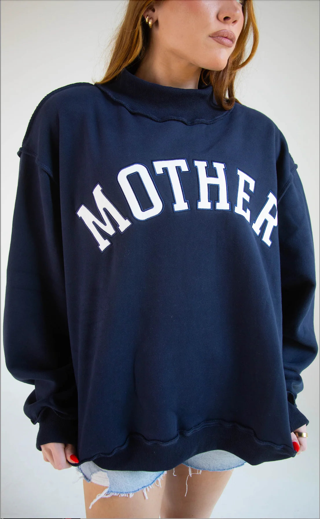 MOTHER Mockneck Navy