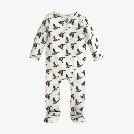 Modal zipper pajama in flight baby
