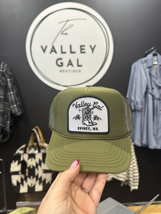 Valley Gal Trucker Olive Green