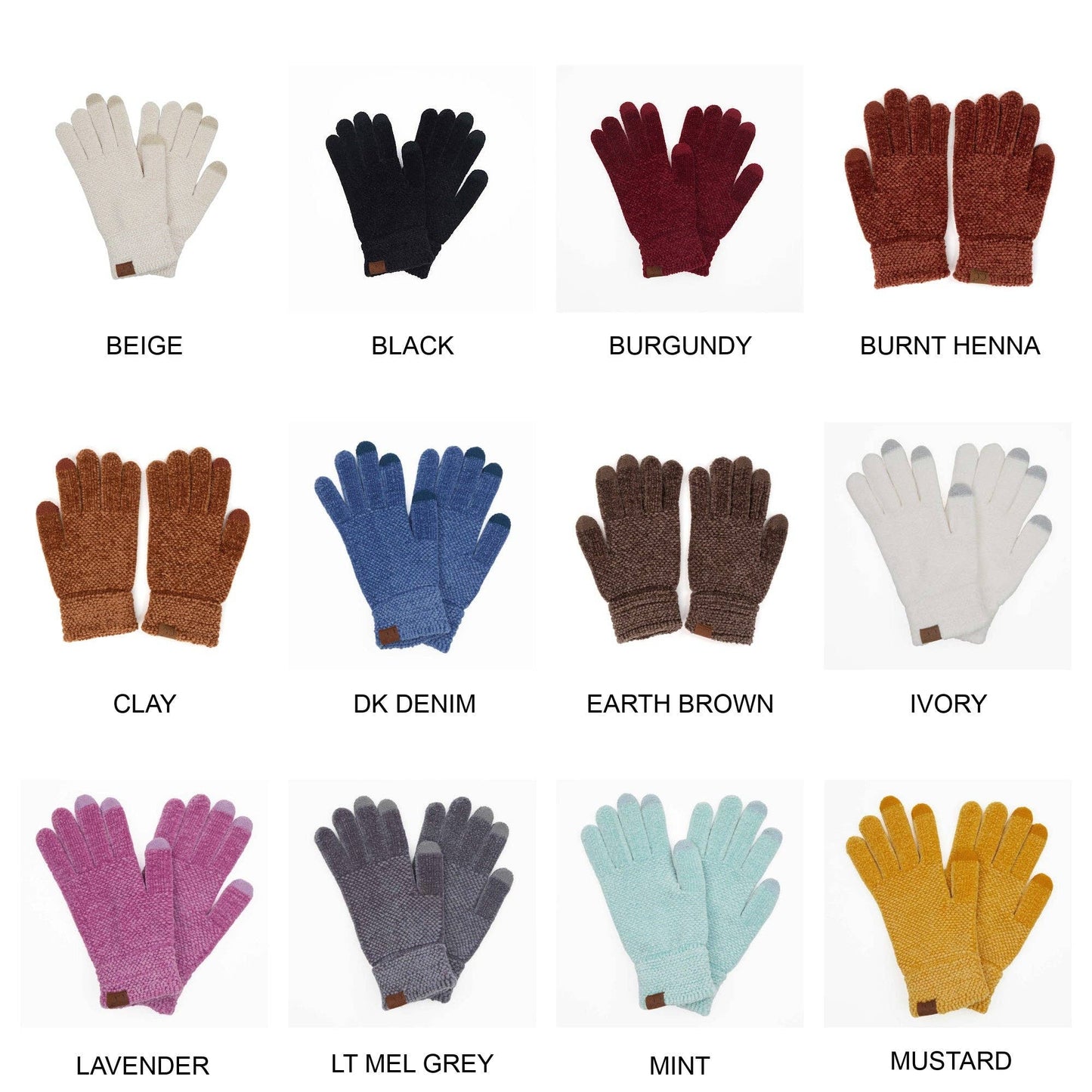 Chenille Touchscreen Glove
