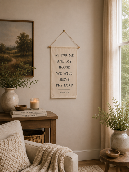 As for me and my house we will serve the Lord | Banner
