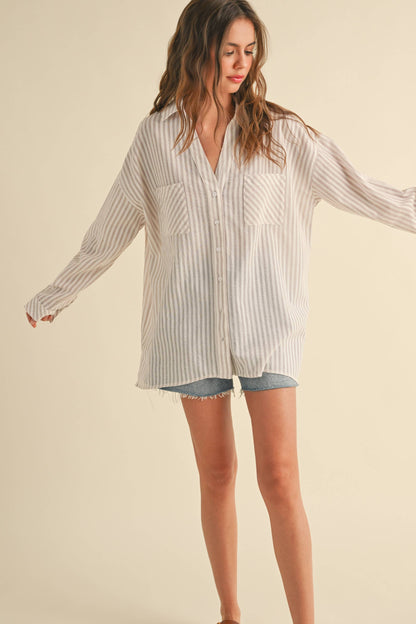 STRIPED BUTTON DOWN