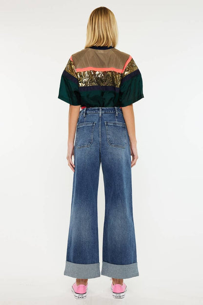 ULTRA HIGH RISE WIDE LEG TROUSERS