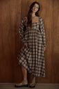 Fall Plaid Long Dress