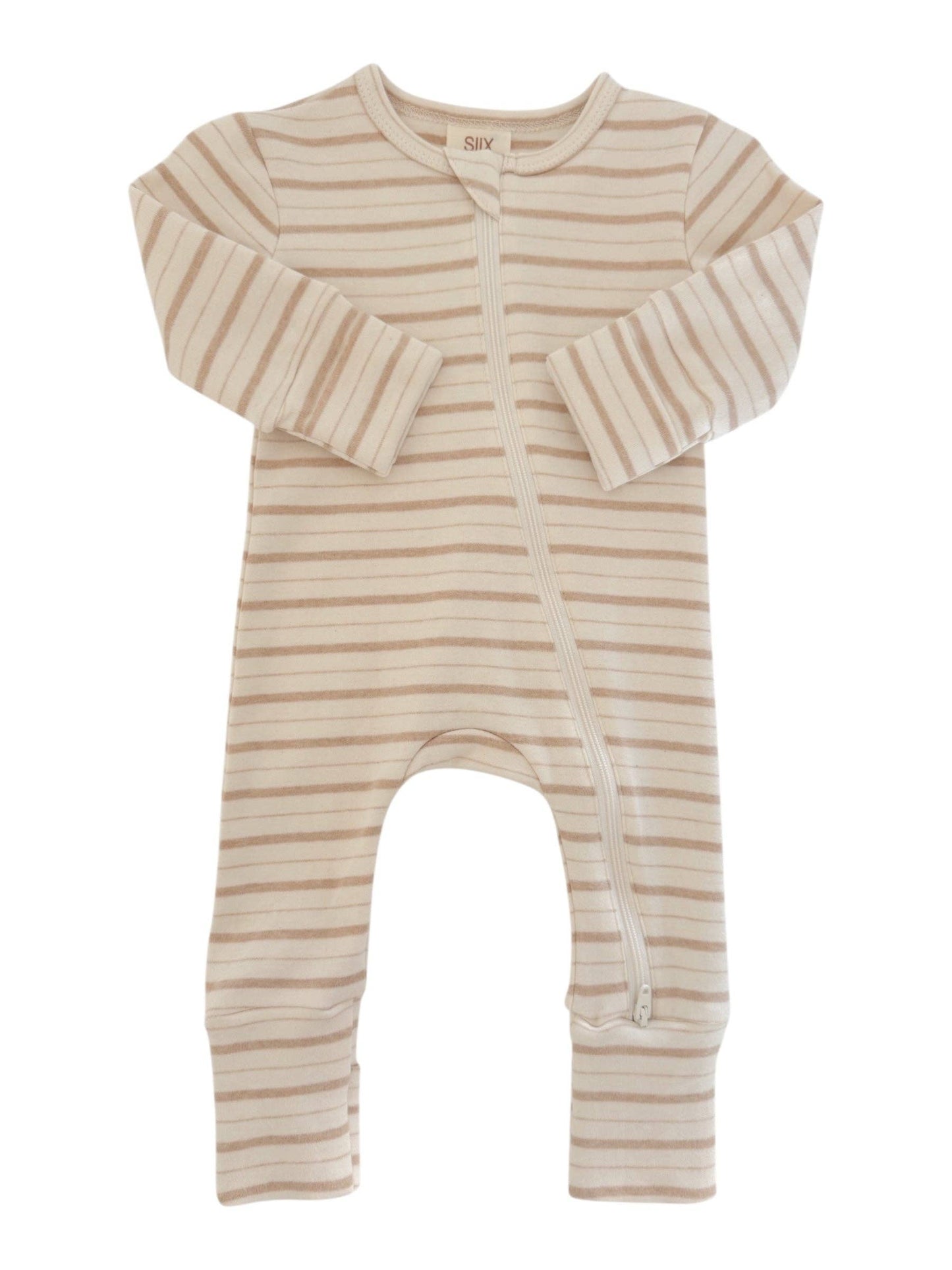 Biscuit Mixed Stripe Romper