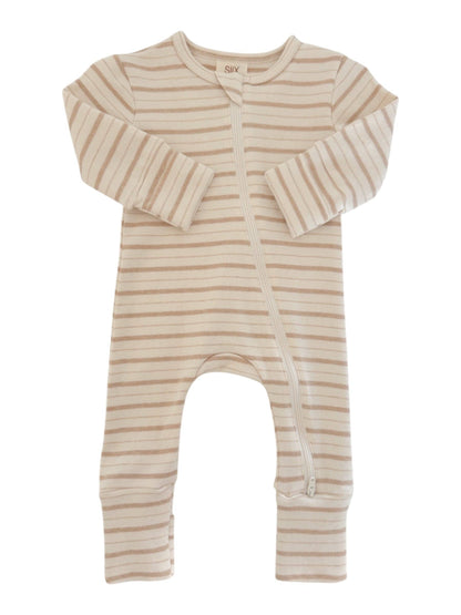 Biscuit Mixed Stripe Romper