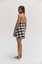 Gingham Halter Romper Dress