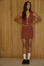 Knit Sweater Crochet Mini Skirt (Set Option)