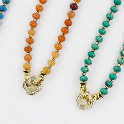 Beaded Gemstone Necklace