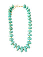 Holly Chunky Beaded Necklace- Turquoise