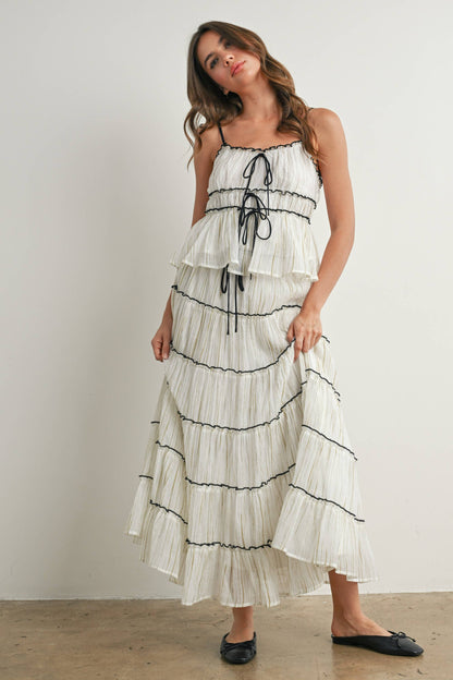 Tiered Ruffled Flowy Top