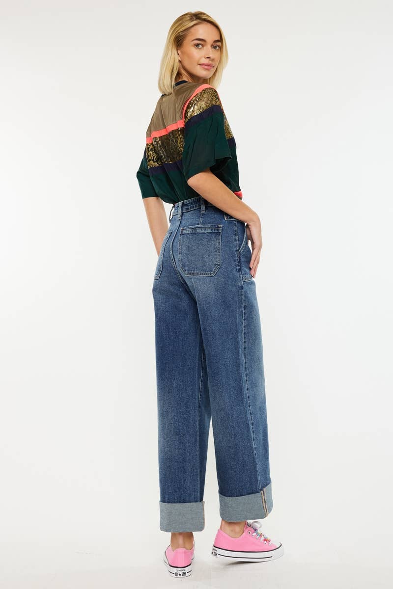 ULTRA HIGH RISE WIDE LEG TROUSERS
