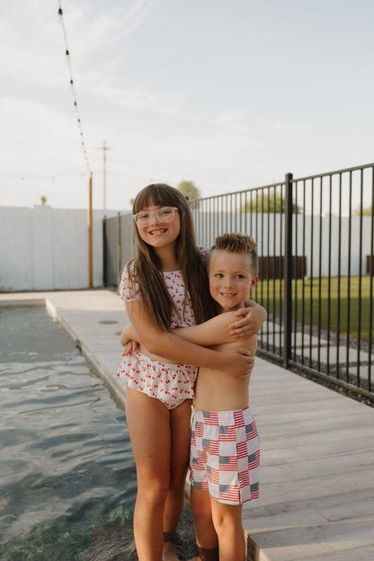 Toddler Two Piece Swimsuit | Sweetheart Cherries