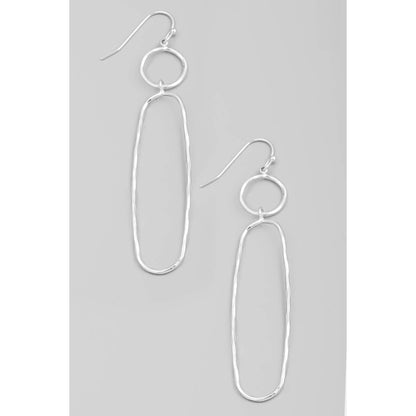 Dainty Wire Shapes Dangle Hook Earrings