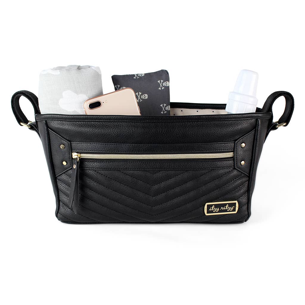 Black Travel Stroller + Wagon Caddy
