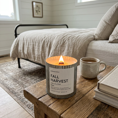 Fall Harvest | Cozy Autumn Wood Wick Candle