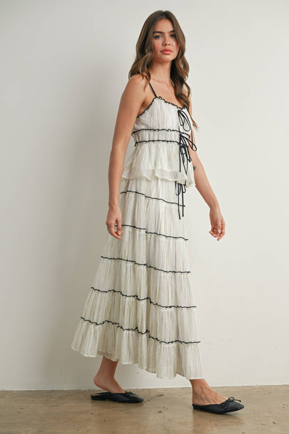 Tiered Ruffled Flowy Top