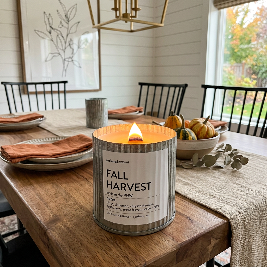 Fall Harvest | Cozy Autumn Wood Wick Candle