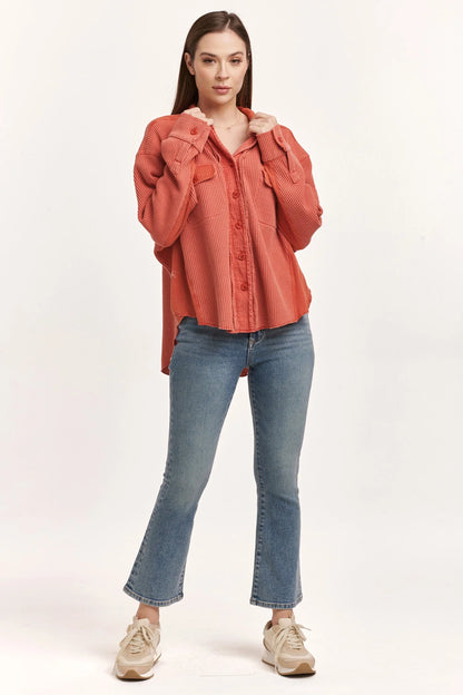 FOSTER THERMAL SHIRT JACKET CRIMSON